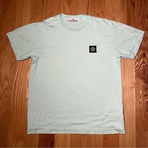 Stone Island Light Blue Logo Tee 🔥